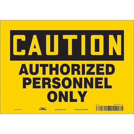 Condor Safety Sign, 7 in Height, 10 in Width, Vinyl, Vertical Rectangle, English, 472J73 472J73