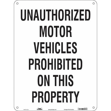 Condor Safety Sign, 24 in H, 18 in W, Aluminum, Vertical Rectangle, English, 472J49 472J49