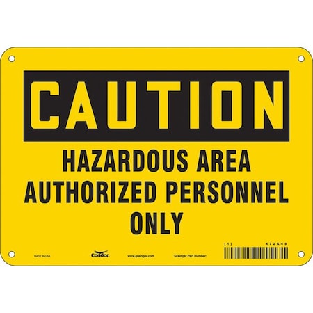 Condor Safety Sign, 7 in Height, 10 in Width, Aluminum, Vertical Rectangle, English, 472K49 472K49