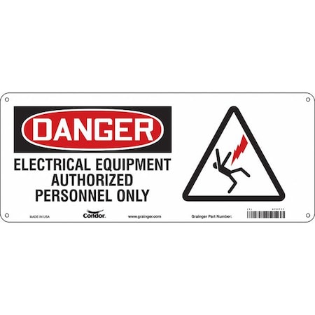 Condor Safety Sign, 17" W, 7" H, 0.032" Thickness, 472P17 472P17