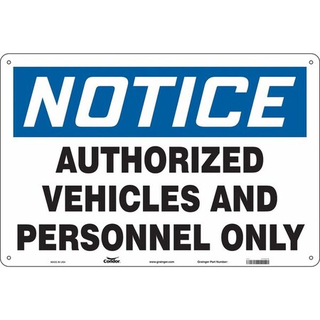 Condor Safety Sign, 24 in H, 36 in W, Polyethylene, Horizontal Rectangle, English, 472U70 472U70