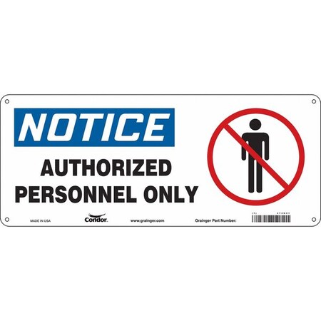 Condor Safety Sign, 7 in H, 17 in W, Polyethylene, Vertical Rectangle, English, 472U21 472U21