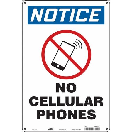 Condor Safety Sign, 18 in H, 12 in W, Aluminum, Vertical Rectangle, English, 472Z86 472Z86