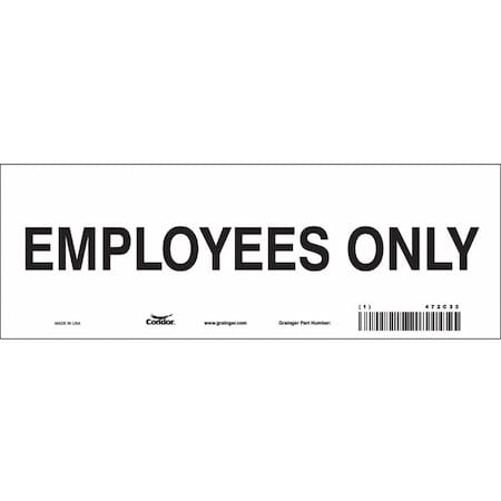 Condor Safety Sign, 3 1/2 in Height, 10 in Width, Vinyl, Vertical Rectangle, English 472C33