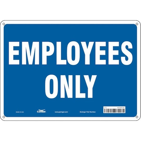 Condor Safety Sign, 10 in Height, 14 in Width, Aluminum, Horizontal Rectangle, English, 472C35 472C35