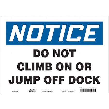 Condor Safety Sign, 10 in Height, 14 in Width, Vinyl, Horizontal Rectangle, English, 473D81 473D81