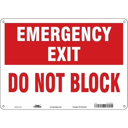 Condor Safety Sign, 10 in Height, 14 in Width, Aluminum, Horizontal Rectangle, English, 473D94 473D94