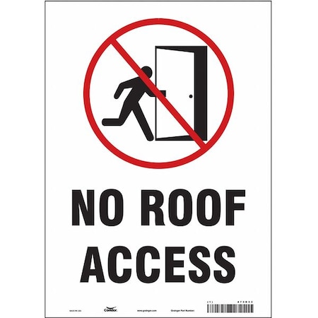 Condor Safety Sign, 14 in Height, 10 in Width, Vinyl, Vertical Rectangle, English, 473D33 473D33