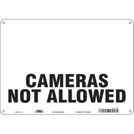 Condor Safety Sign, 10 in Height, 14 in Width, Aluminum, Horizontal Rectangle, English, 473F88 473F88