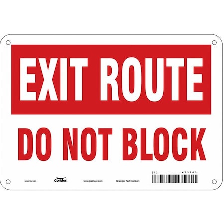 Condor Safety Sign, 7 in Height, 10 in Width, Polyethylene, Vertical Rectangle, English, 473F02 473F02