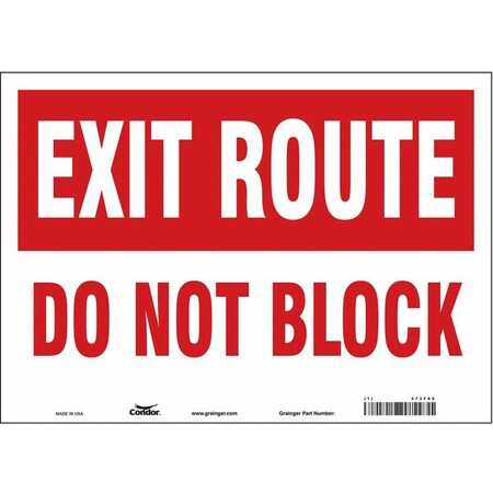 Condor Safety Sign, 10 in Height, 14 in Width, Vinyl, Horizontal Rectangle, English, 473F05 473F05