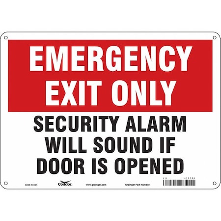 Condor Safety Sign, 10 in Height, 14 in Width, Aluminum, Horizontal Rectangle, English, 473F28 473F28
