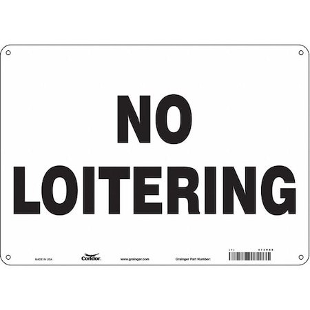 Condor Safety Sign, 10 in Height, 14 in Width, Polyethylene, Horizontal Rectangle, English, 473H08 473H08
