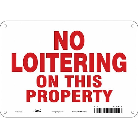 Condor Safety Sign, 7 in Height, 10 in Width, Aluminum, Vertical Rectangle, English, 473H11 473H11