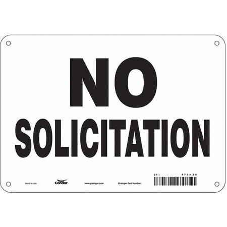 Condor Safety Sign, 7 in Height, 10 in Width, Polyethylene, Vertical Rectangle, English, 473H29 473H29