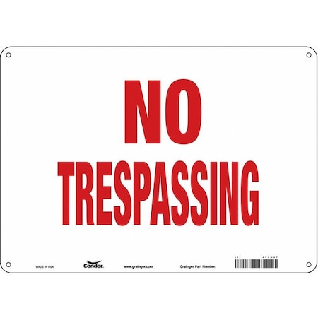 Condor Safety Sign, 10 in Height, 14 in Width, Aluminum, Horizontal Rectangle, English, 473H37 473H37