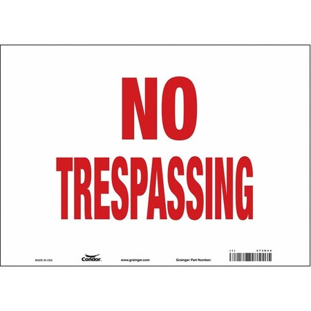 Condor Safety Sign, 10 in Height, 14 in Width, Vinyl, Horizontal Rectangle, English, 473H44 473H44