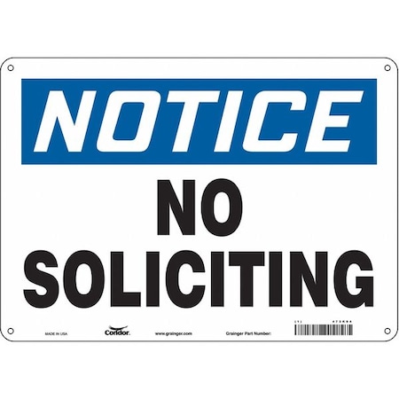 Condor Safety Sign, 10 in Height, 14 in Width, Aluminum, Horizontal Rectangle, English, 473K94 473K94