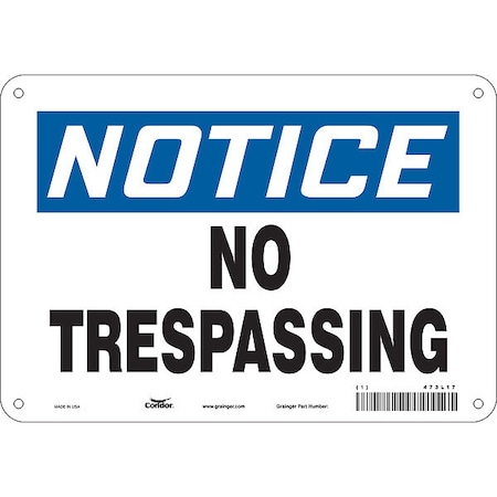 Condor Safety Sign, 7 in Height, 10 in Width, Aluminum, Vertical Rectangle, English, 473L17 473L17