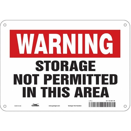 Condor Safety Sign, 7 in Height, 10 in Width, Aluminum, Vertical Rectangle, English, 473M59 473M59