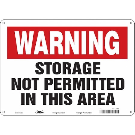 Condor Safety Sign, 10 in Height, 14 in Width, Aluminum, Horizontal Rectangle, English, 473M60 473M60