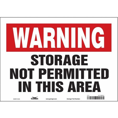 Condor Safety Sign, 10 in Height, 14 in Width, Vinyl, Horizontal Rectangle, English, 473M64 473M64