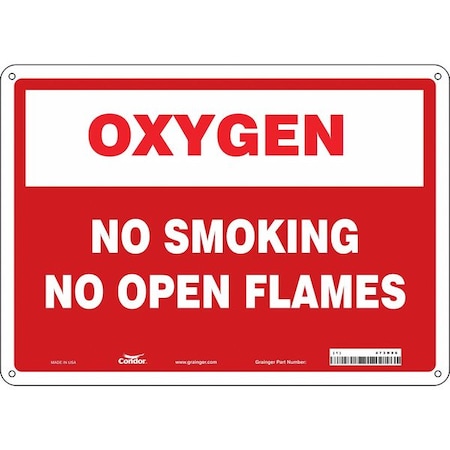 Condor Safety Sign, 10" H, 14 in W, Horizontal Rectangle, English, 473N86 473N86