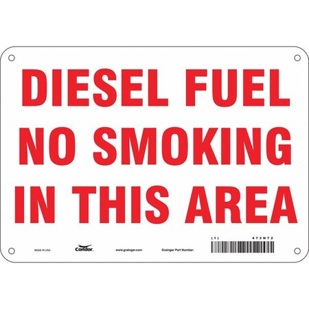 Condor No Smoking Sign, 7" H, 10" W, Vertical Rectangle, English, 473N72 473N72