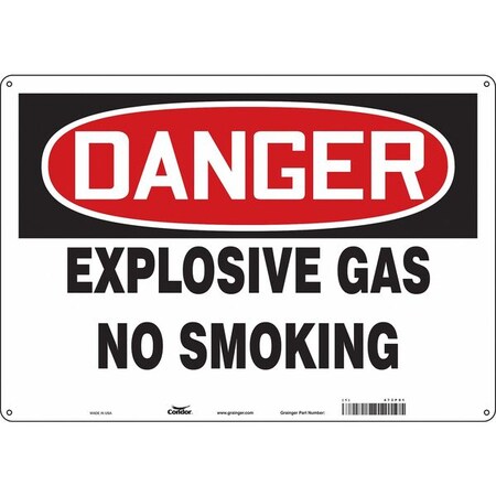 Condor No Smoking Sign, 14 in H, 20 in W, Horizontal Rectangle, English, 473P91 473P91