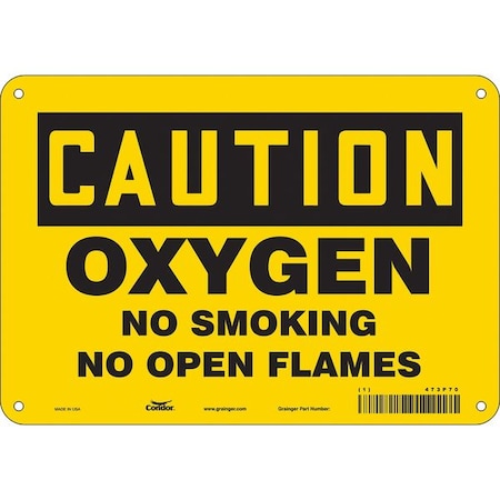 Condor No Smoking Sign, 7" H, 10" W, Vertical Rectangle, English, 473P70 473P70