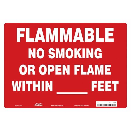 Condor Safety Sign, 10" H, 14 in W, Vinyl, Horizontal Rectangle, English, 473P01 473P01