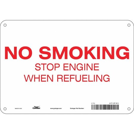 Condor Safety Sign, 7" H, 10" W, Vertical Rectangle, English, 473P03 473P03