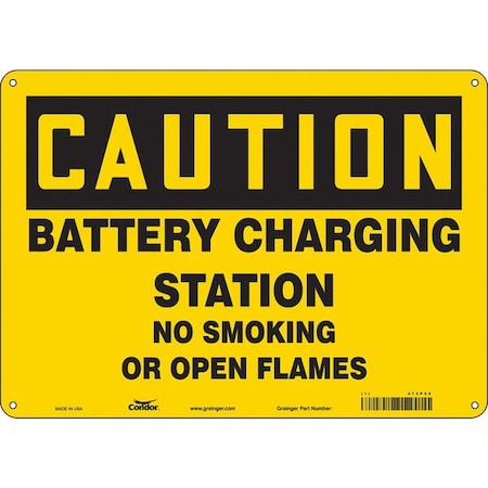 Condor No Smoking Sign, 10" H, 14 in W, Polyethylene, Horizontal Rectangle, English, 473P58 473P58