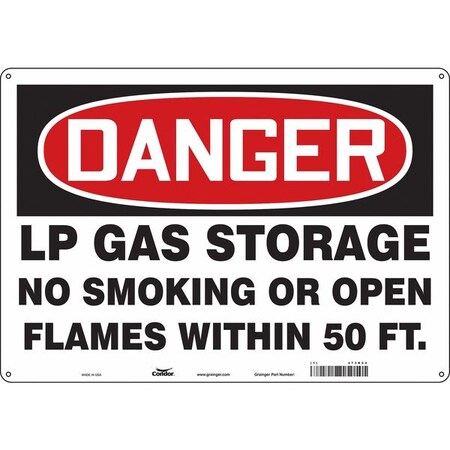 Condor No Smoking Sign, 14 in H, 20 in W, Horizontal Rectangle, English, 473R54 473R54