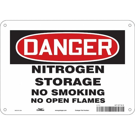 Condor No Smoking Sign, 7" H, 10" W, Vertical Rectangle, English, 473T90 473T90