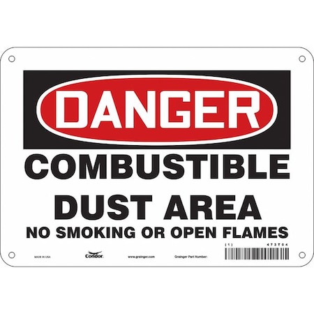 Condor No Smoking Sign, 7" H, 10" W, Vertical Rectangle, English, 473T04 473T04