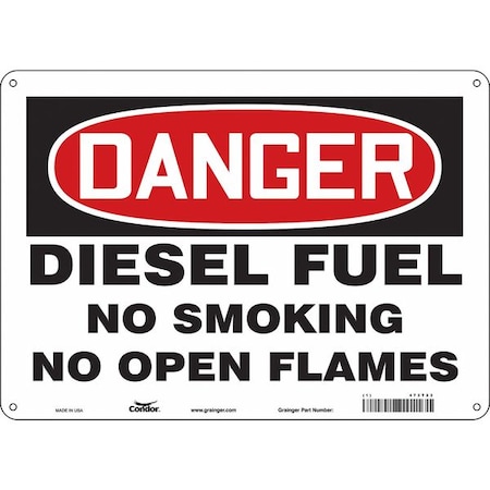 Condor No Smoking Sign, 10" H, 14 in W, Horizontal Rectangle, English, 473T23 473T23