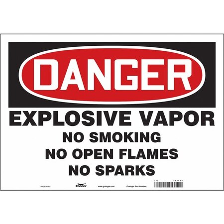 Condor No Smoking Sign, 14 in H, 20 in W, Vinyl, Horizontal Rectangle, English, 473T56 473T56