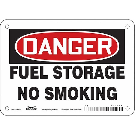 Condor Safety Sign, 5 in H, 7 in W, Vinyl, Horizontal Rectangle, English, 473T68 473T68