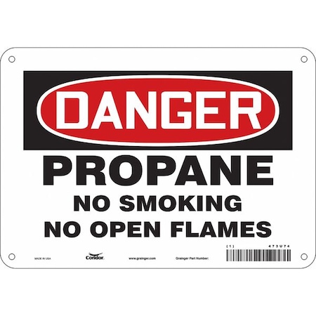 Condor No Smoking Sign, 7" H, 10" W, Vertical Rectangle, English, 473U74 473U74