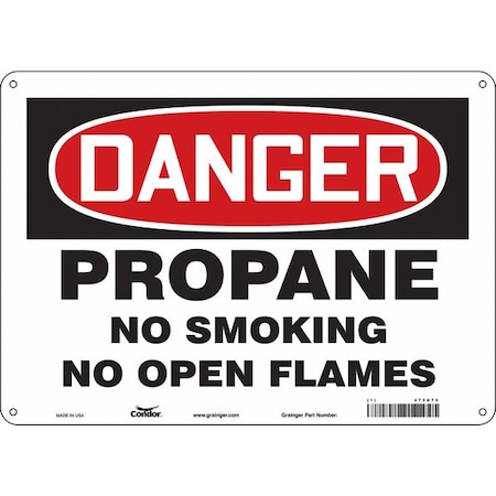 Condor No Smoking Sign, 10" H, 14 in W, Horizontal Rectangle, English, 473U75 473U75