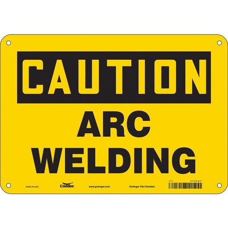 Condor Safety Sign, 7 in Height, 10 in Width, Polyethylene, Vertical Rectangle, English, 473V87 473V87