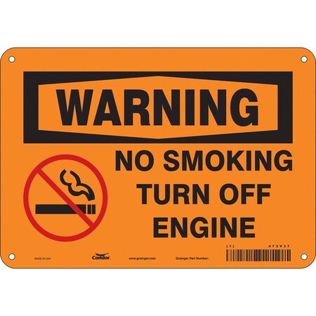 Condor Safety Sign, 7" H, 10" W, Vertical Rectangle, English, 473V37 473V37