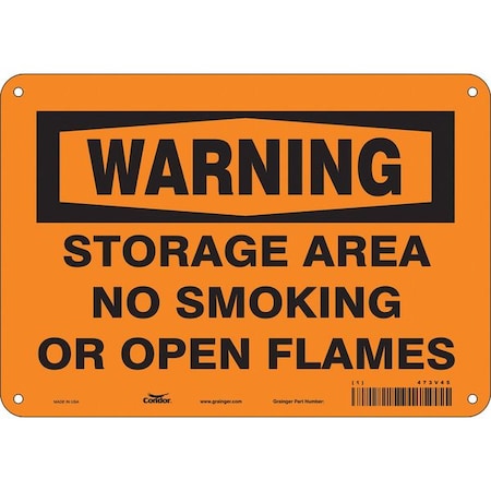 Condor No Smoking Sign, 7" H, 10" W, Vertical Rectangle, English, 473V45 473V45