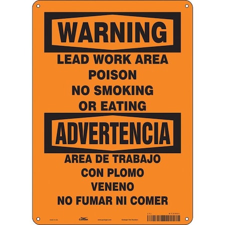 Condor No Smoking Sign, 14 in H, 10" W, Vertical Rectangle, English, Spanish, 473V61 473V61