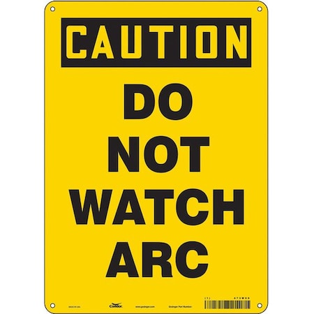 Condor Safety Sign, 14 in Height, 10 in Width, Polyethylene, Vertical Rectangle, English, 473W09 473W09