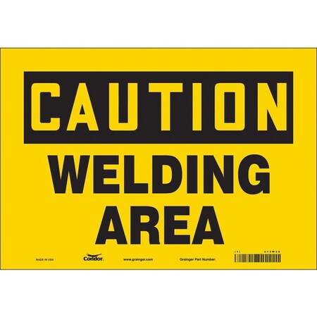 Condor Safety Sign, 7 in Height, 10 in Width, Vinyl, Vertical Rectangle, English, 473W28 473W28
