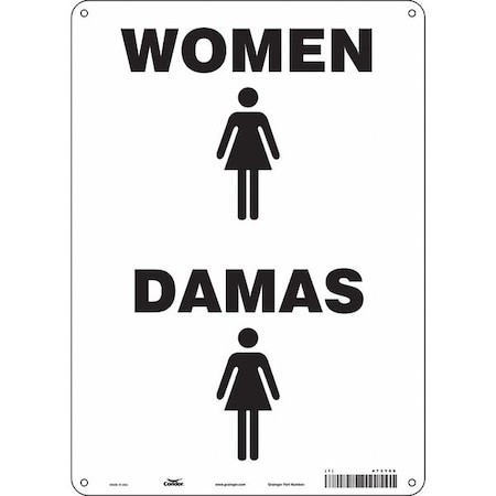 Condor No Header, WOMEN/DAMAS, 20 in W x 14 in H, Horizontal Rectangle, Polyethylene 473Y86