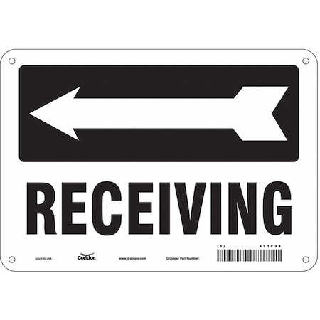 Condor Receiving, 10 in W x 7 in H, Vertical Rectangle, Polyethylene, 473C39 473C39