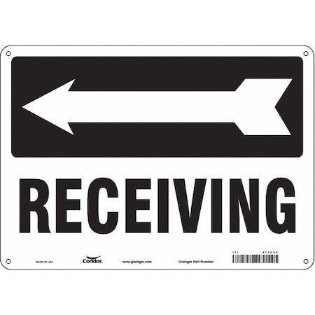 Condor Receiving, 14 in W x 10 in H, Horizontal Rectangle, Polyethylene, 473C40 473C40